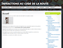 Tablet Screenshot of infractions-code-de-la-route.be